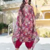 Ladies Flavour Saachi Modal Chanderi Print Readymade Salwar Suit Wholesale Catalog